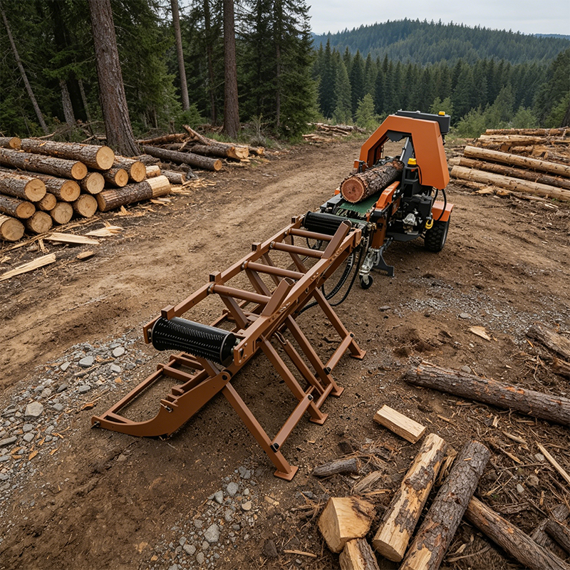 Heavy Equipment Processor - Wood Splitter Portable Hydraulic Log Splitter