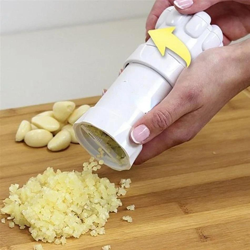 Heavy Equipment Processor - 5-in-1 heavy-duty garlic press with stainless