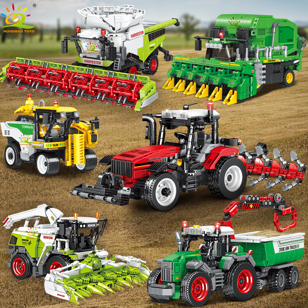 Heavy Equipment Lego - HUIQIBAO Farmer Truck model Building Block