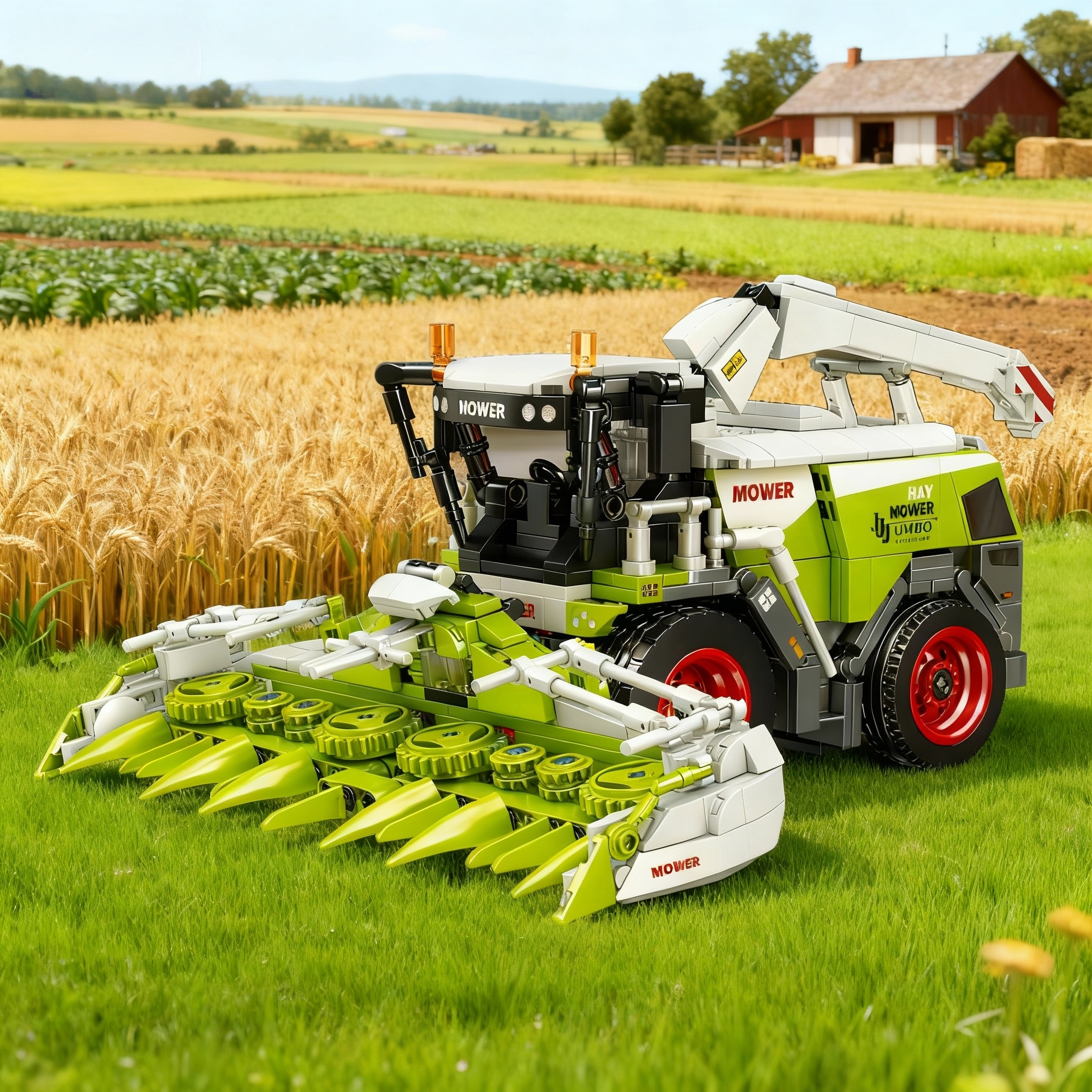 Heavy Equipment Lego - Farmer Truck model Building Block Tractor