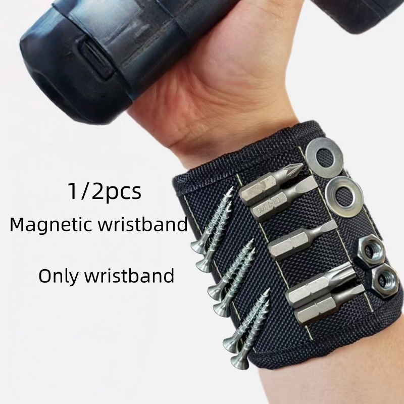 Magnetic Drill Press - 1/2 pcs Adjustable Magnetic Wristband, built-in