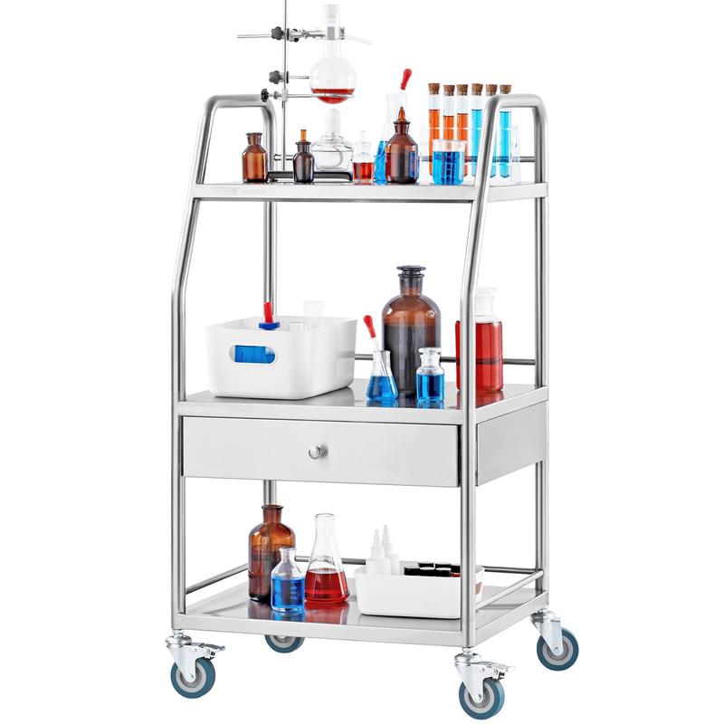 Heavy Equipment For Construction - Medical Trolley 23.6x15.7x33.4 Inches For Laboratory