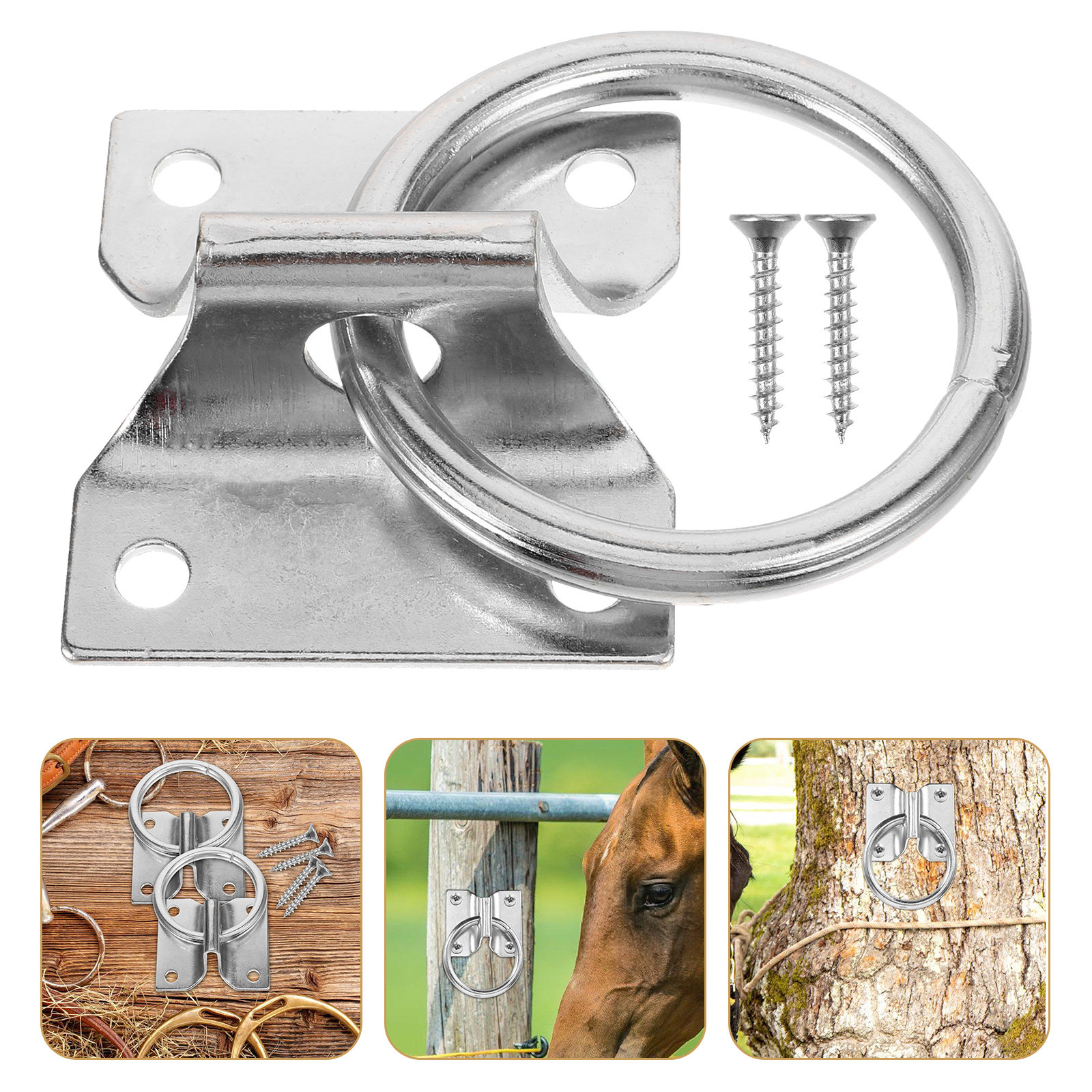 Heavy Equipment Safety Training - 4Pcs Heavy Duty Horse Tie Ring