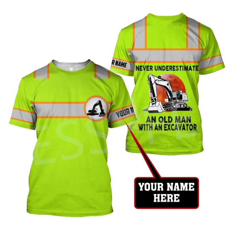 1 Piece Custom Your Picture Te – обзор и цена Heavy Equipment Names