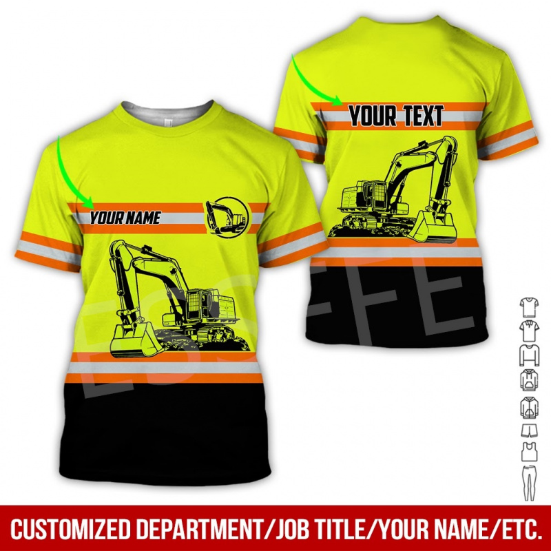 1 Piece Custom Your Picture Te – обзор и цена Heavy Equipment Names