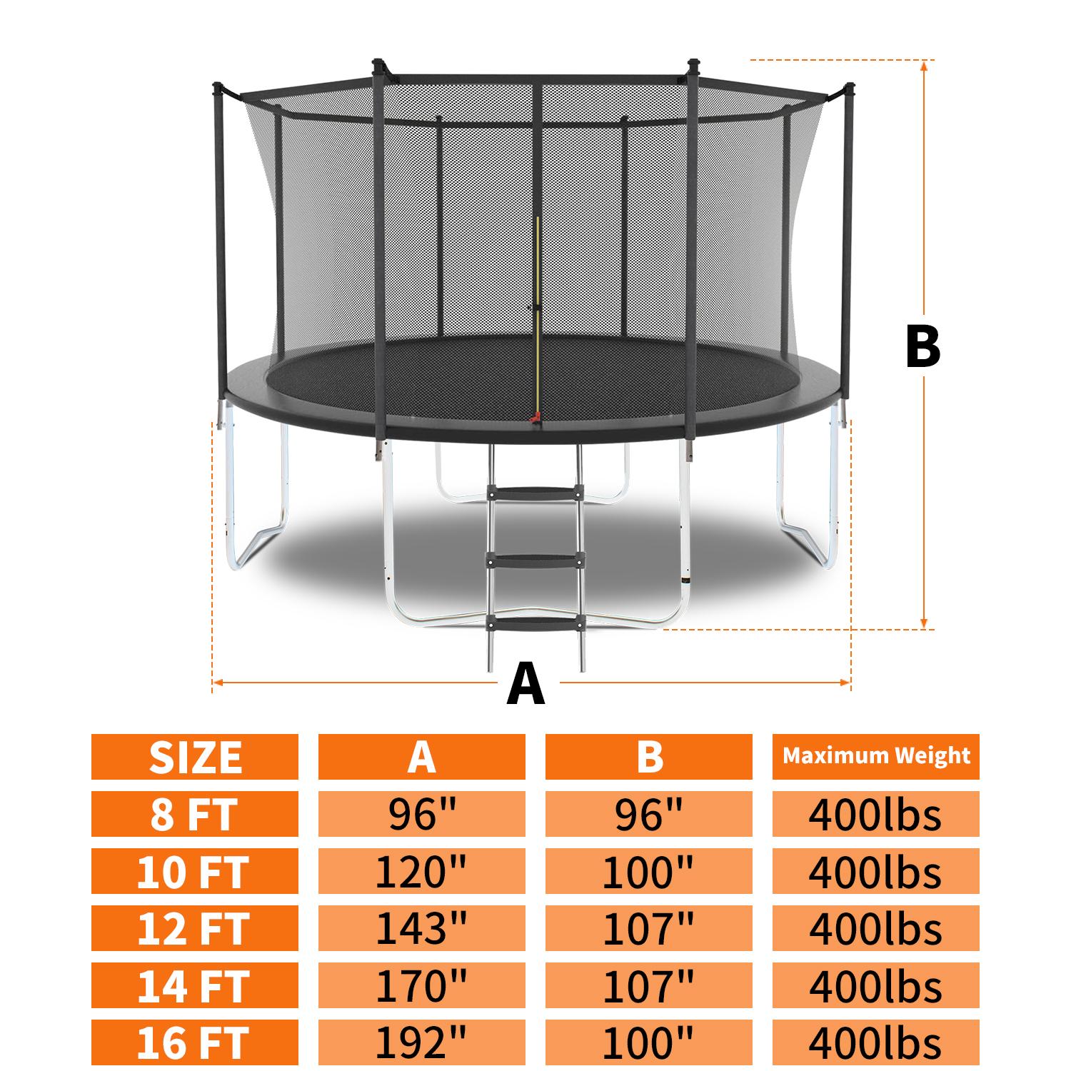 8ft Trampoline with Safety Net – обзор и цена Heavy Equipment Safety Training