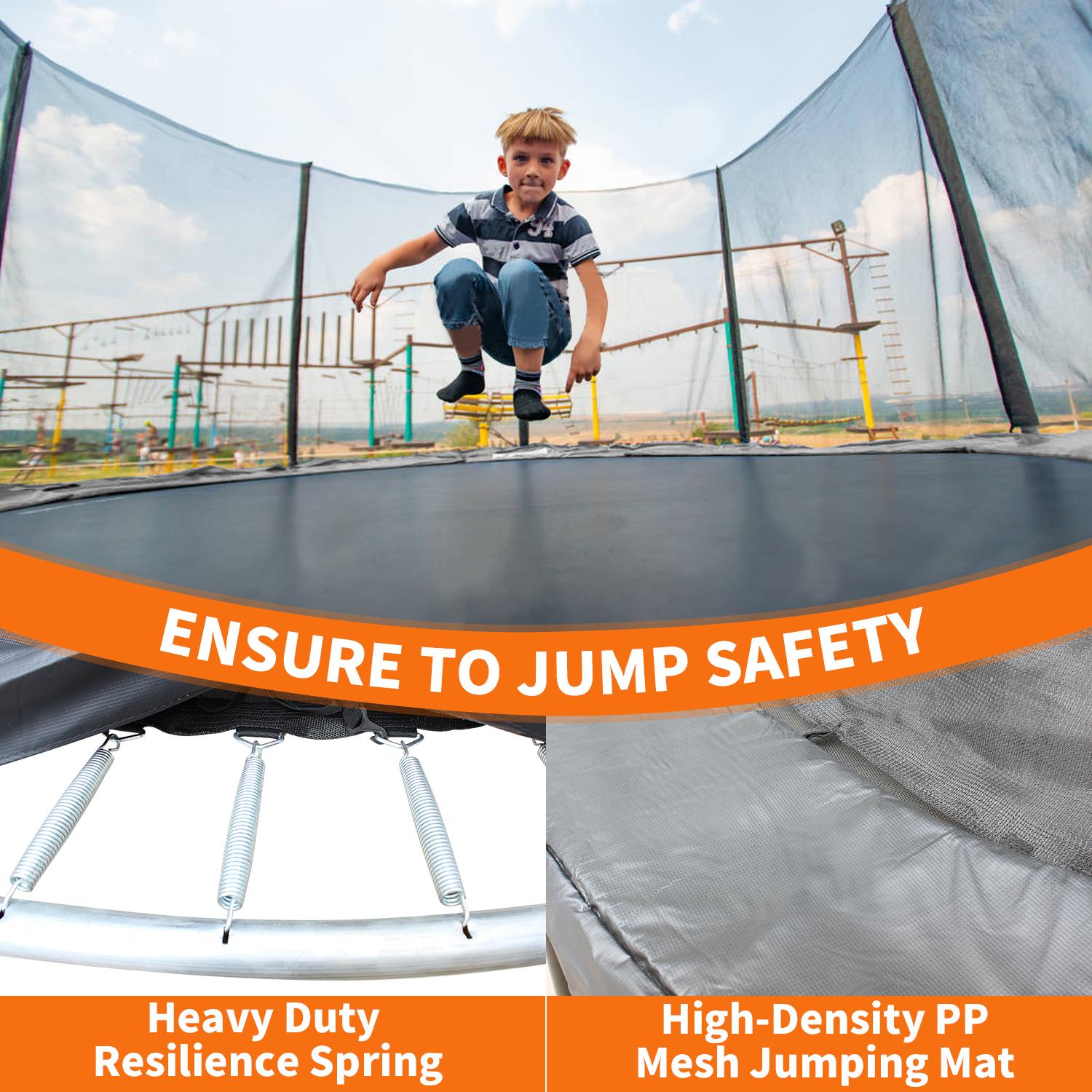 8ft Trampoline with Safety Net – обзор и цена Heavy Equipment Safety Training