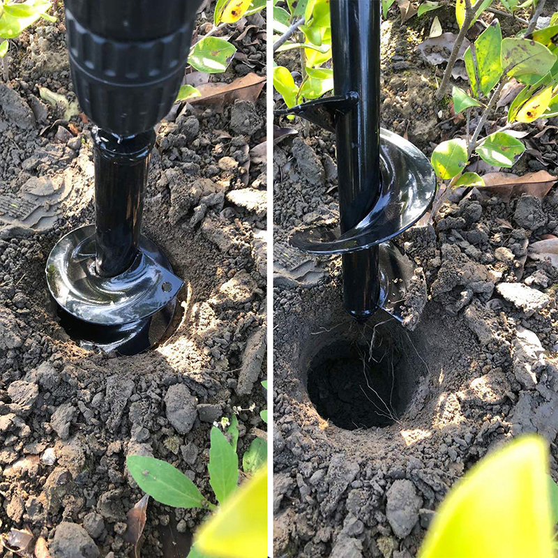 Garden Auger Spiral Drill Bit  – обзор и цена Auger Drill Attachment