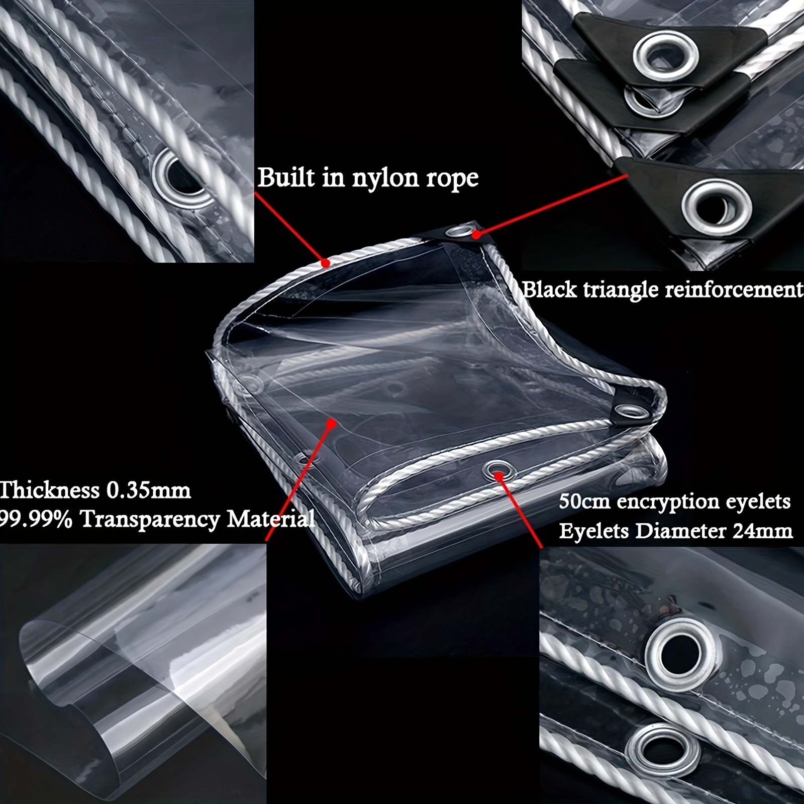 Heavy-Duty Transparent Tarp, W – обзор и цена Heavy Equipment Unit