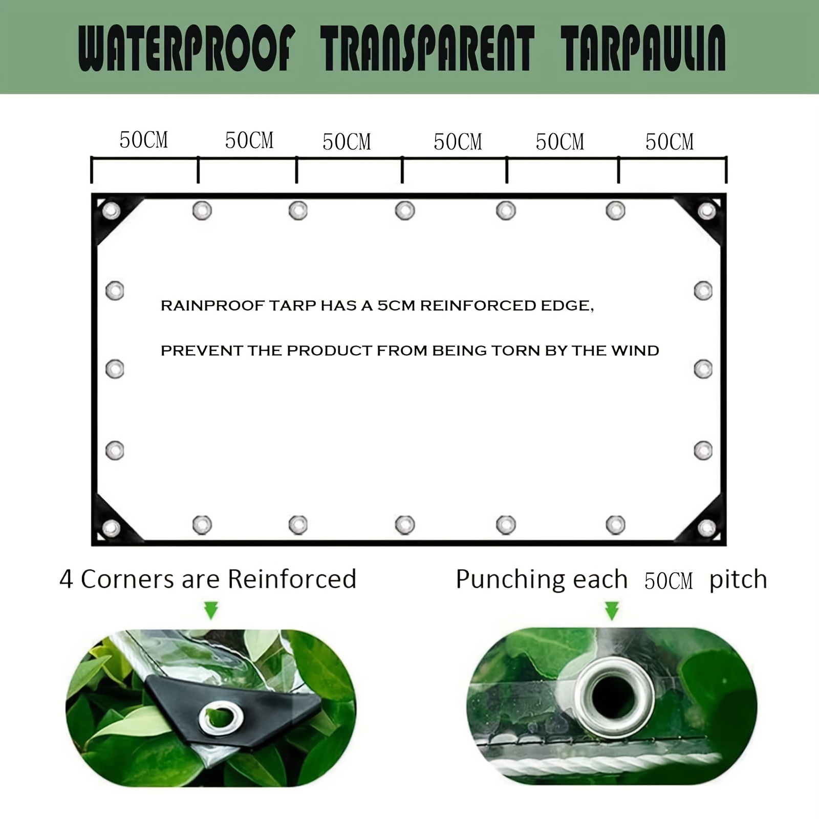 Heavy-Duty Transparent Tarp, W – обзор и цена Heavy Equipment Unit