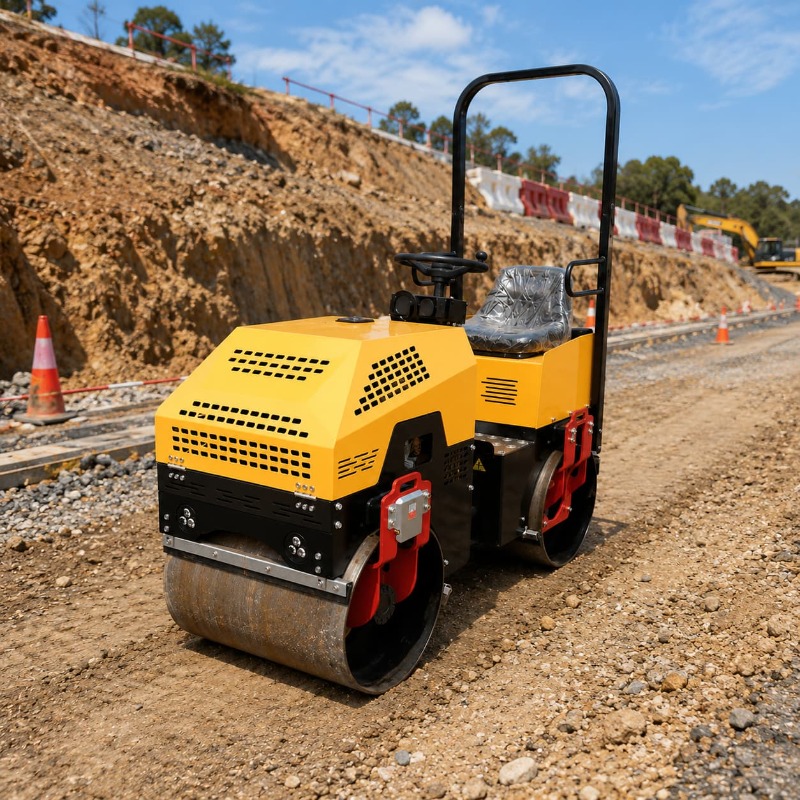Double Drum Vibratory Road Rol – обзор и цена Heavy Equipment For Construction