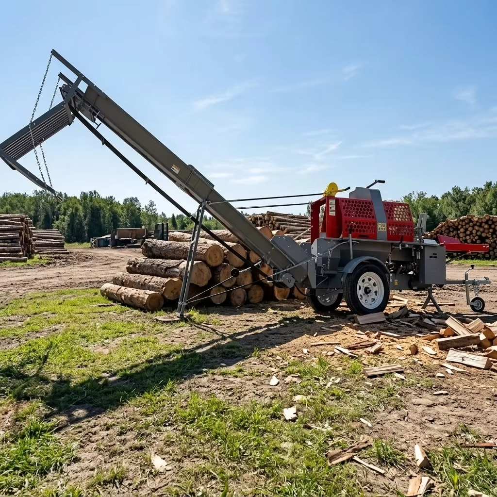 25T Semi-Auto Hydraulic Log Sp – обзор и цена Heavy Equipment Processor