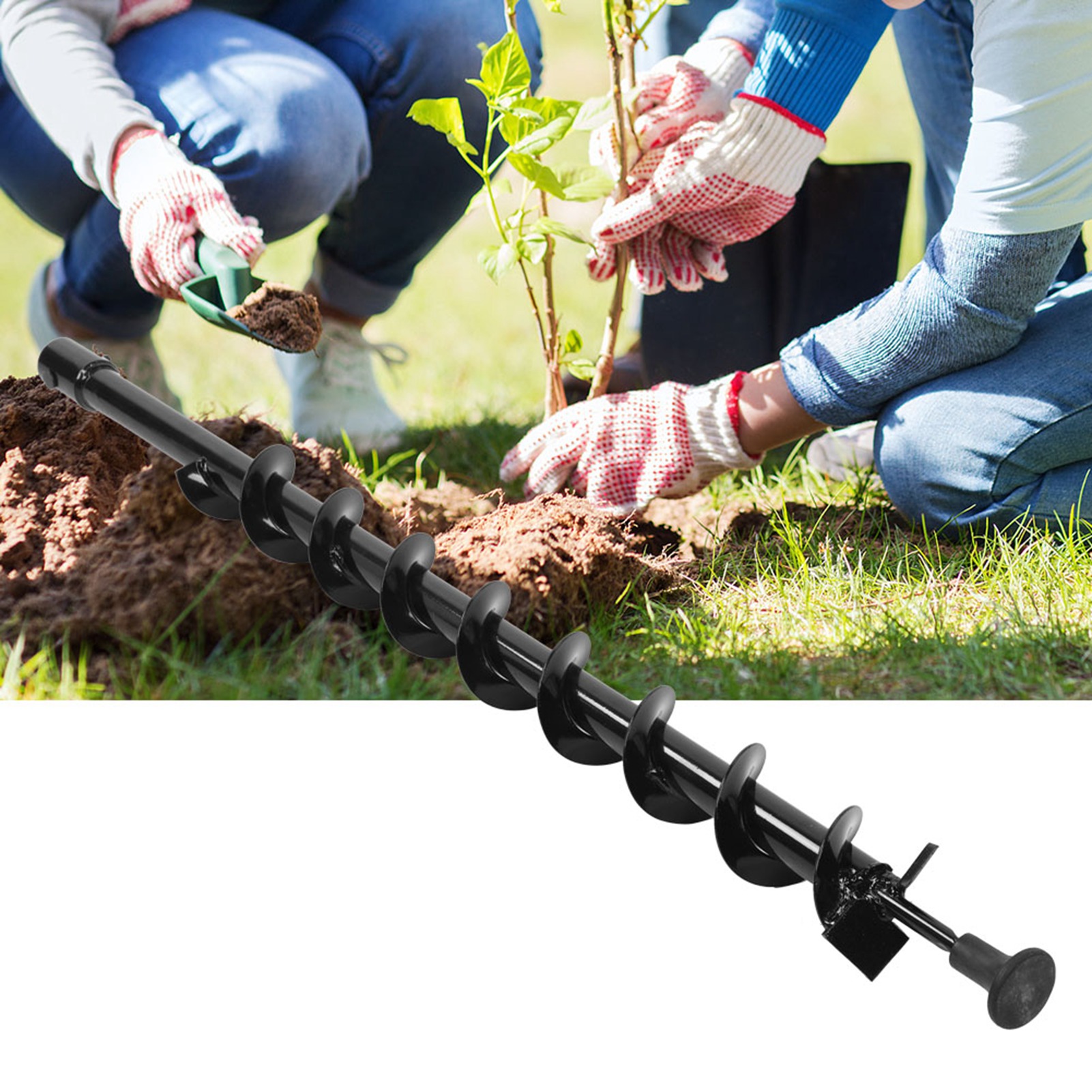 Soil drill bit garden pile dri – обзор и цена Auger Drill Attachment