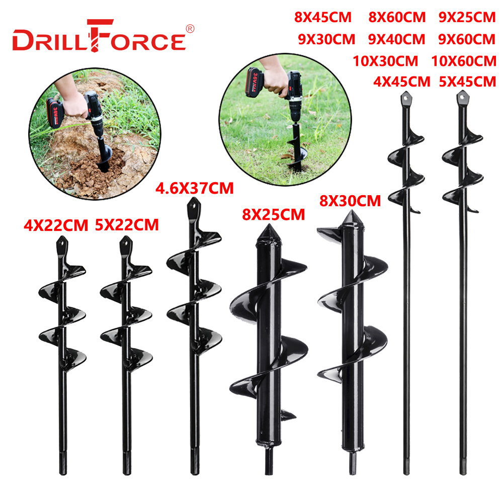 DRILLFORCE Earth Auger Spiral  – обзор и цена Auger Drill Attachment