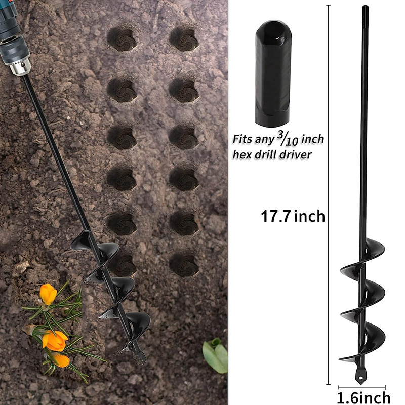 Garden Earth Auger Spiral Dril – обзор и цена Auger Drill Attachment