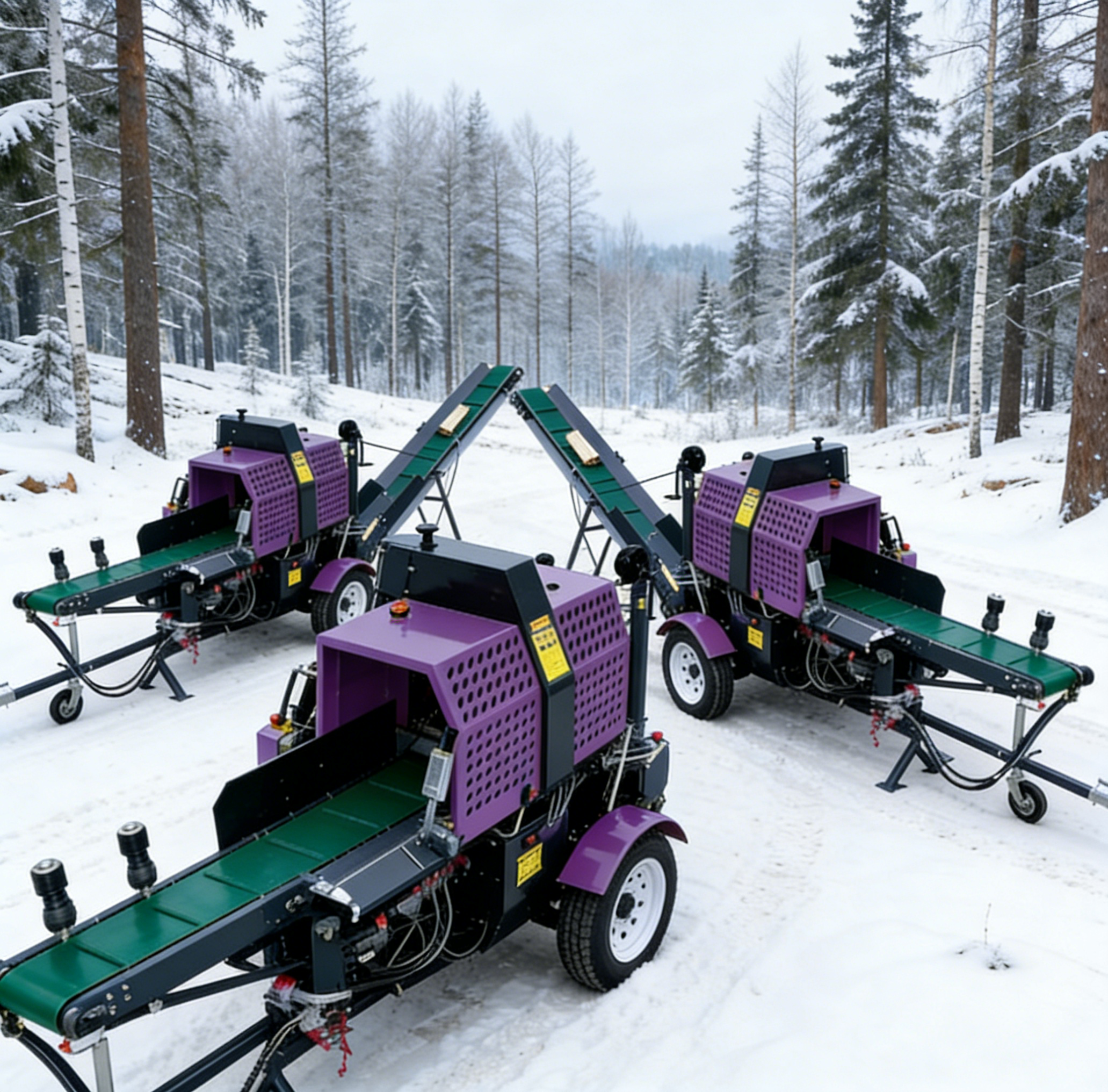 Heavy Duty 6 Way Log Splitter  – обзор и цена Heavy Equipment Processor