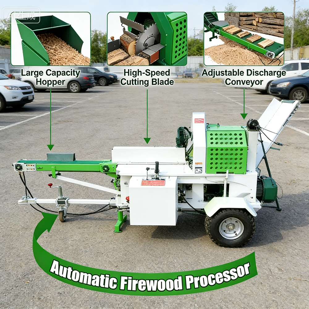 Heavy Duty 6 Way Log Splitter  – обзор и цена Heavy Equipment Processor