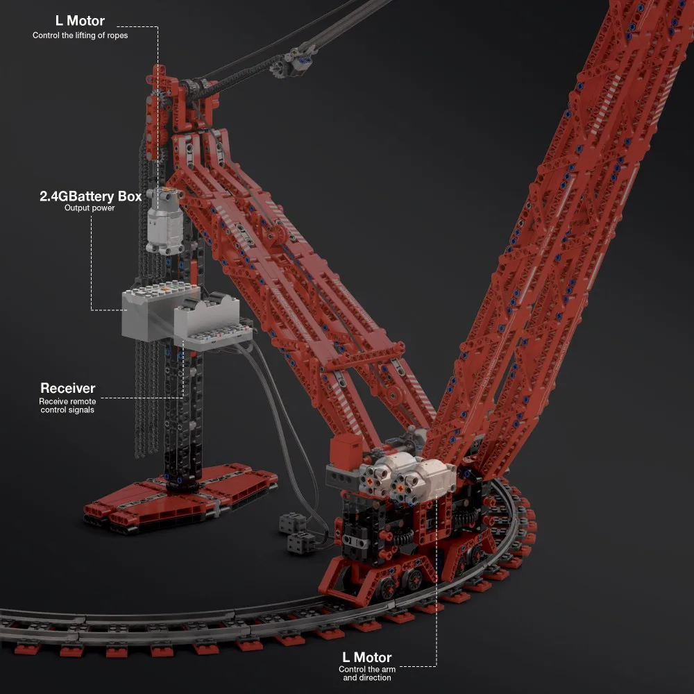 SK6000 Crane Building Blocks H – обзор и цена Heavy Equipment Lego