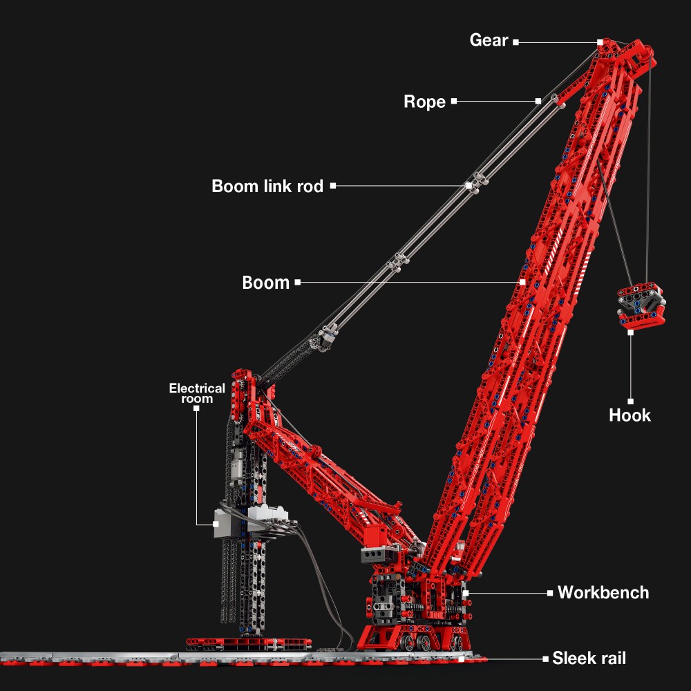 SK6000 Crane Building Blocks H – обзор и цена Heavy Equipment Lego