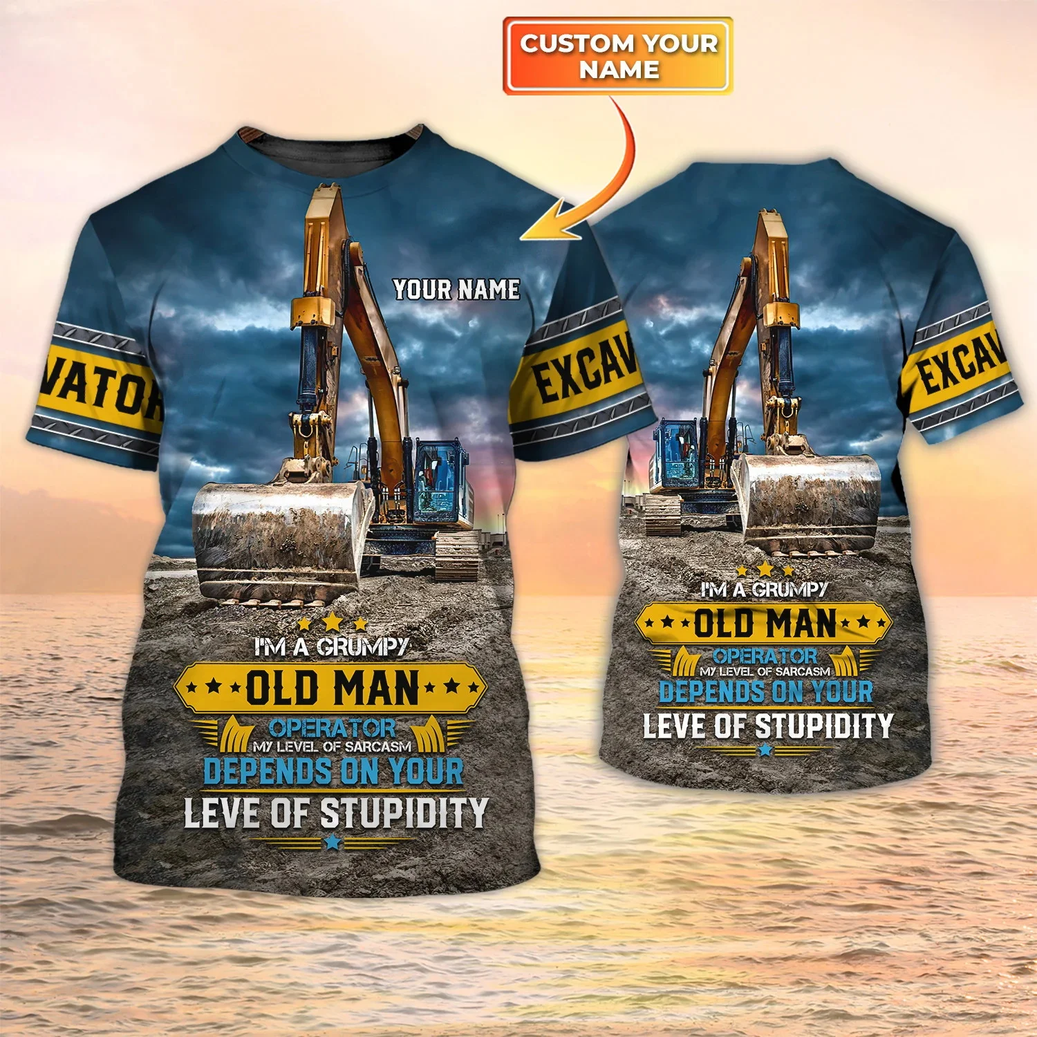 Newest Summer Fashion Men's T- – обзор и цена Heavy Equipment Names