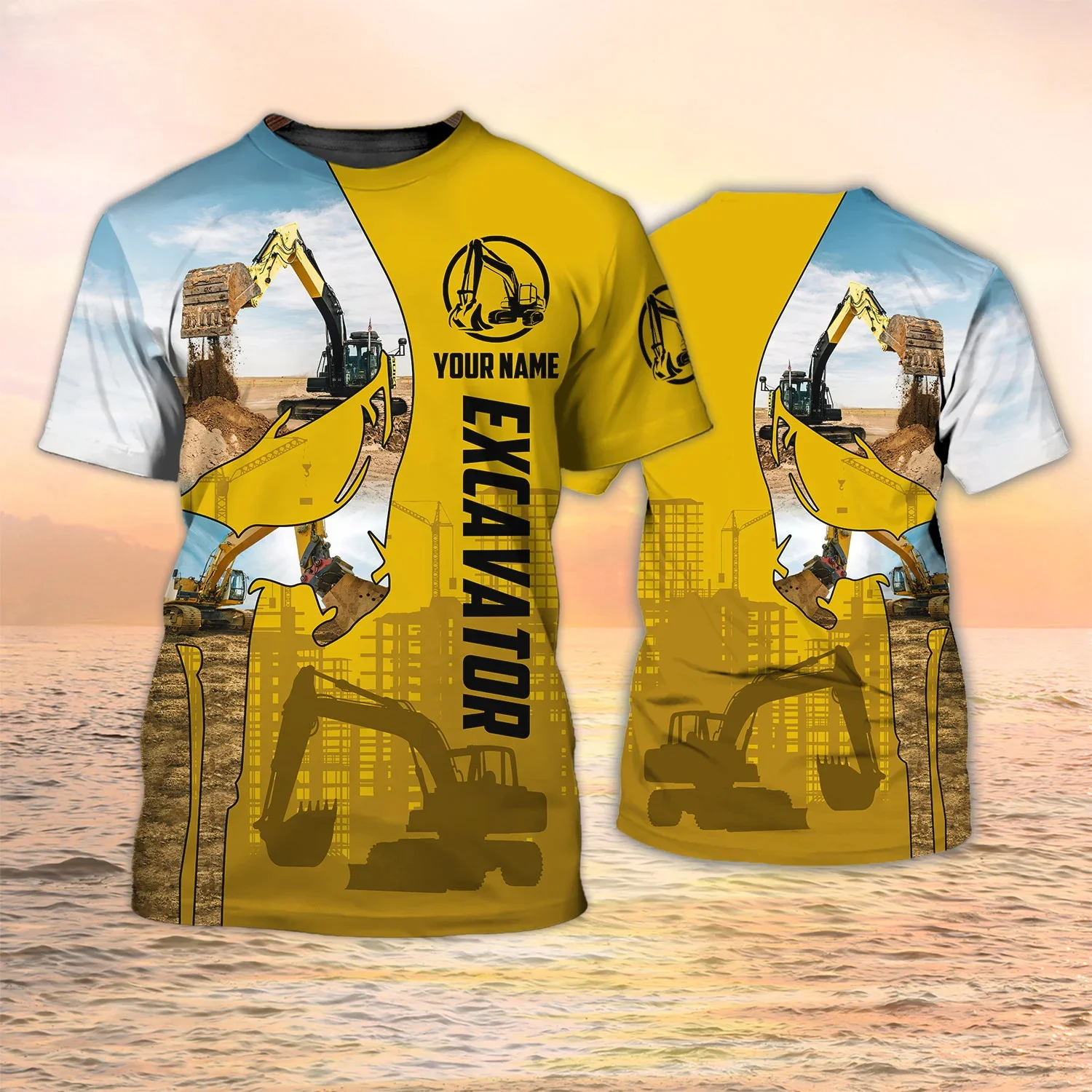 Newest Summer Fashion Men's T- – обзор и цена Heavy Equipment Names